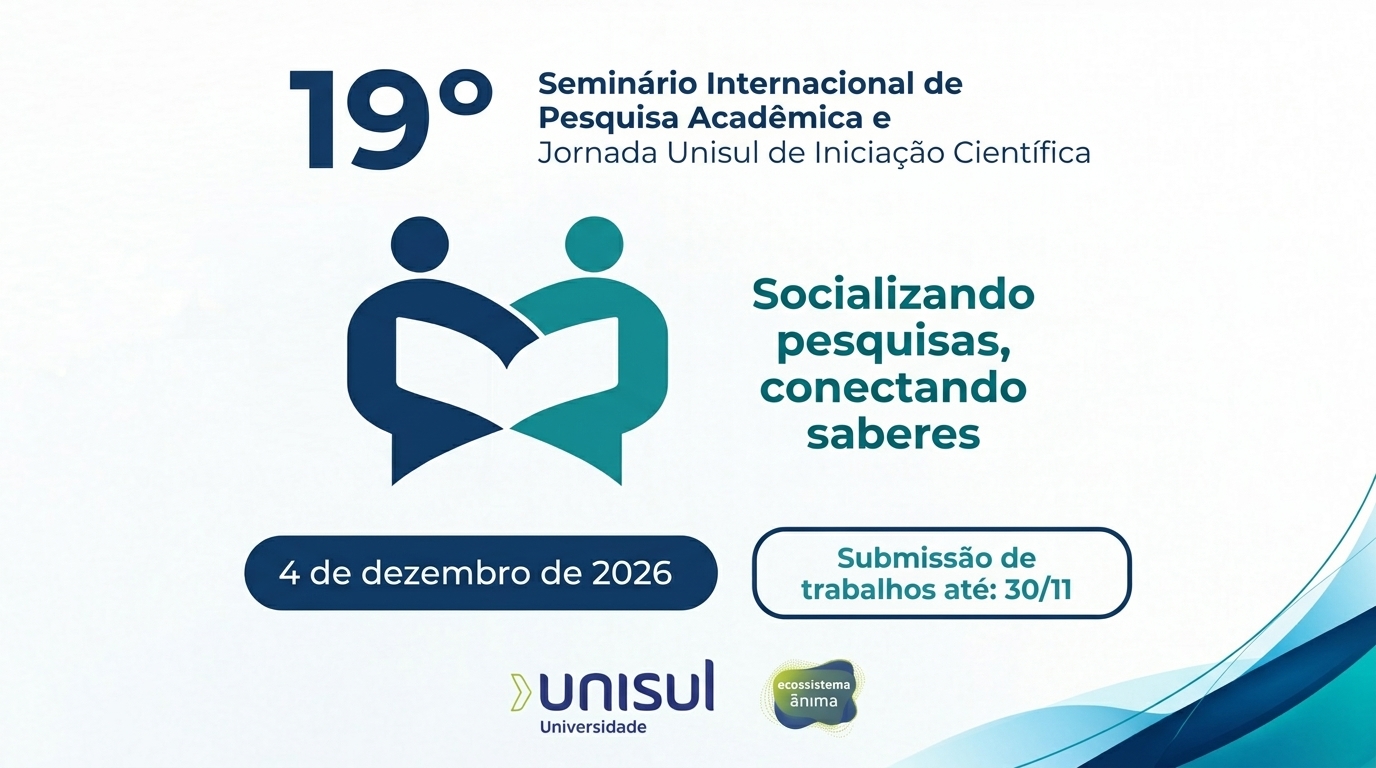 XIX Jornada Unisul de Iniciação Científica - JUNIC 2026