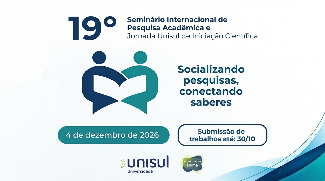 XIX Jornada Unisul de Iniciação Científica - JUNIC 2026